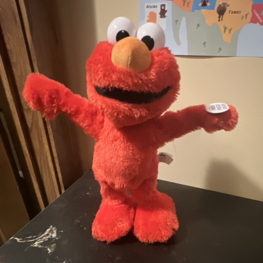 Sesame Street Battery Operated Elmo Plush Toy for Ages 3-7
